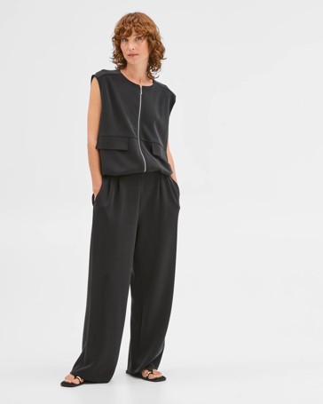 Suede Touch Pull On Pants