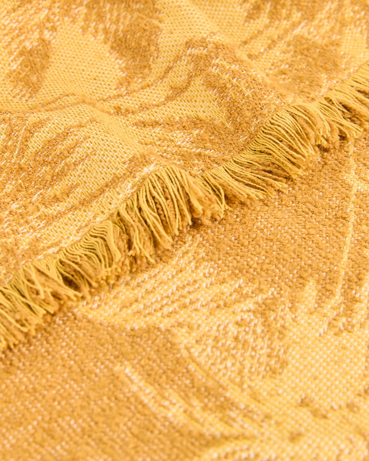 Phoenix Chenille Jacquard Throw - Cumin 2 of 3