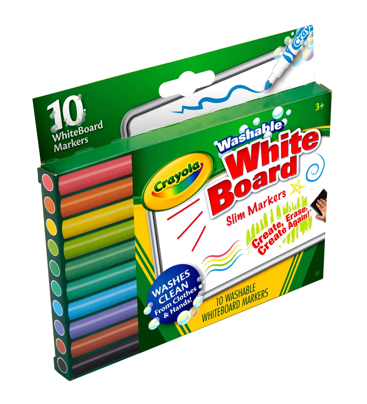 Crayola 10 Wash Whiteboard Slim Markers Target Australia