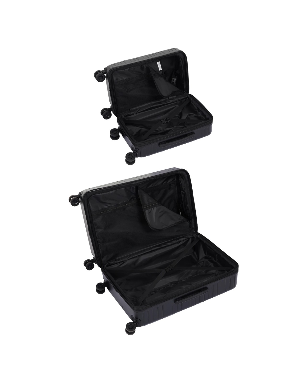 Anko 2 Piece 2 Way Open Hard Case Set - Black 3 of 6