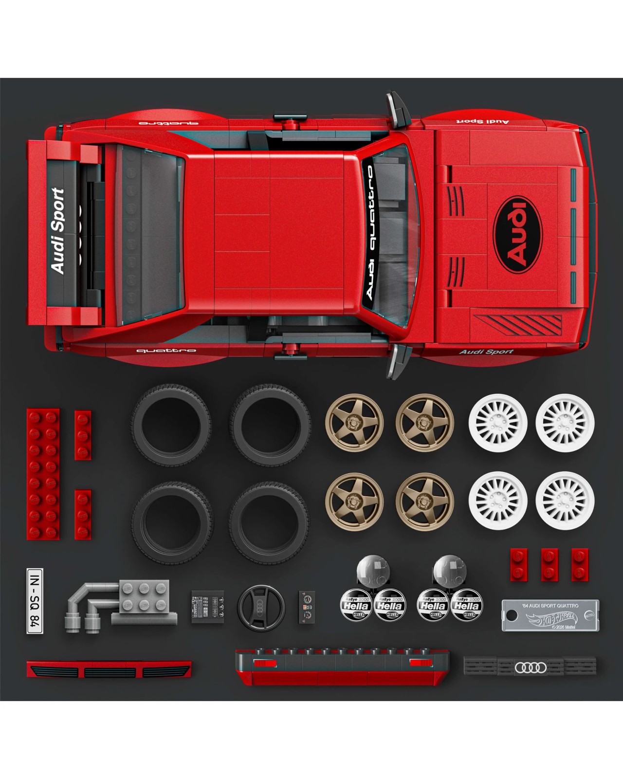 Hot Wheels '84 Audi Sport quattro Building Toy Kit 4 of 6