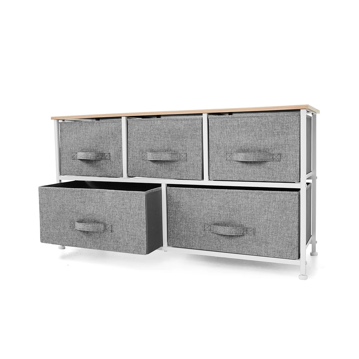 5 Drawer Chest, Grey - Anko 3 of 6