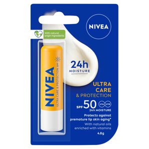 Nivea Ultra Care and Protection SPF 50 Lip Balm 4.8g
