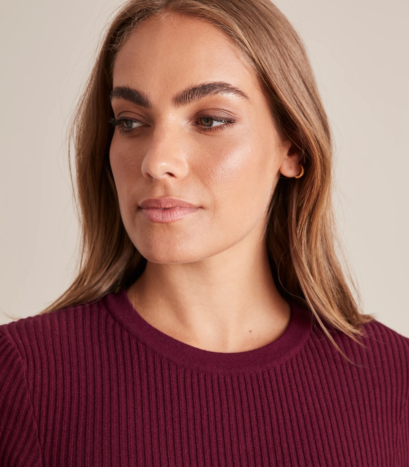 Preview Elbow Sleeve Rib Knit Top Target Australia