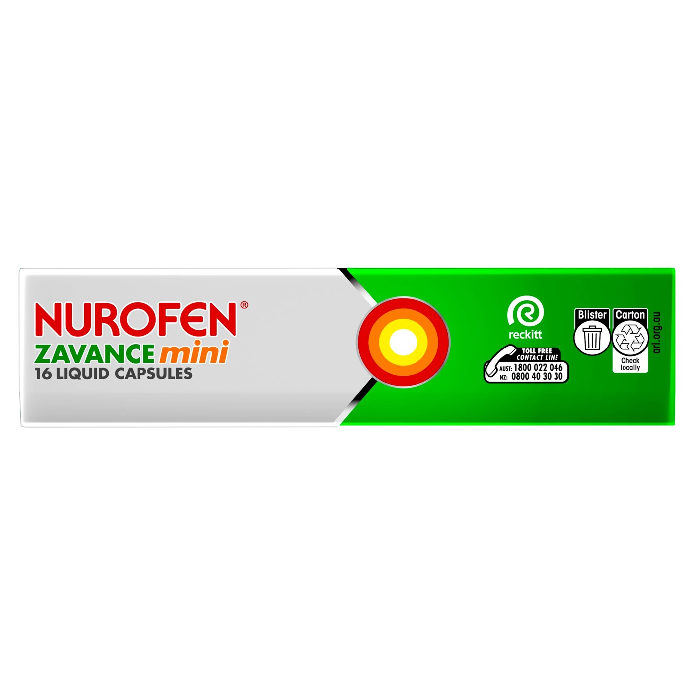 16 Pack Nurofen Zavance Mini Liquid Capsules Ibuprofen 200mg 4 of 6