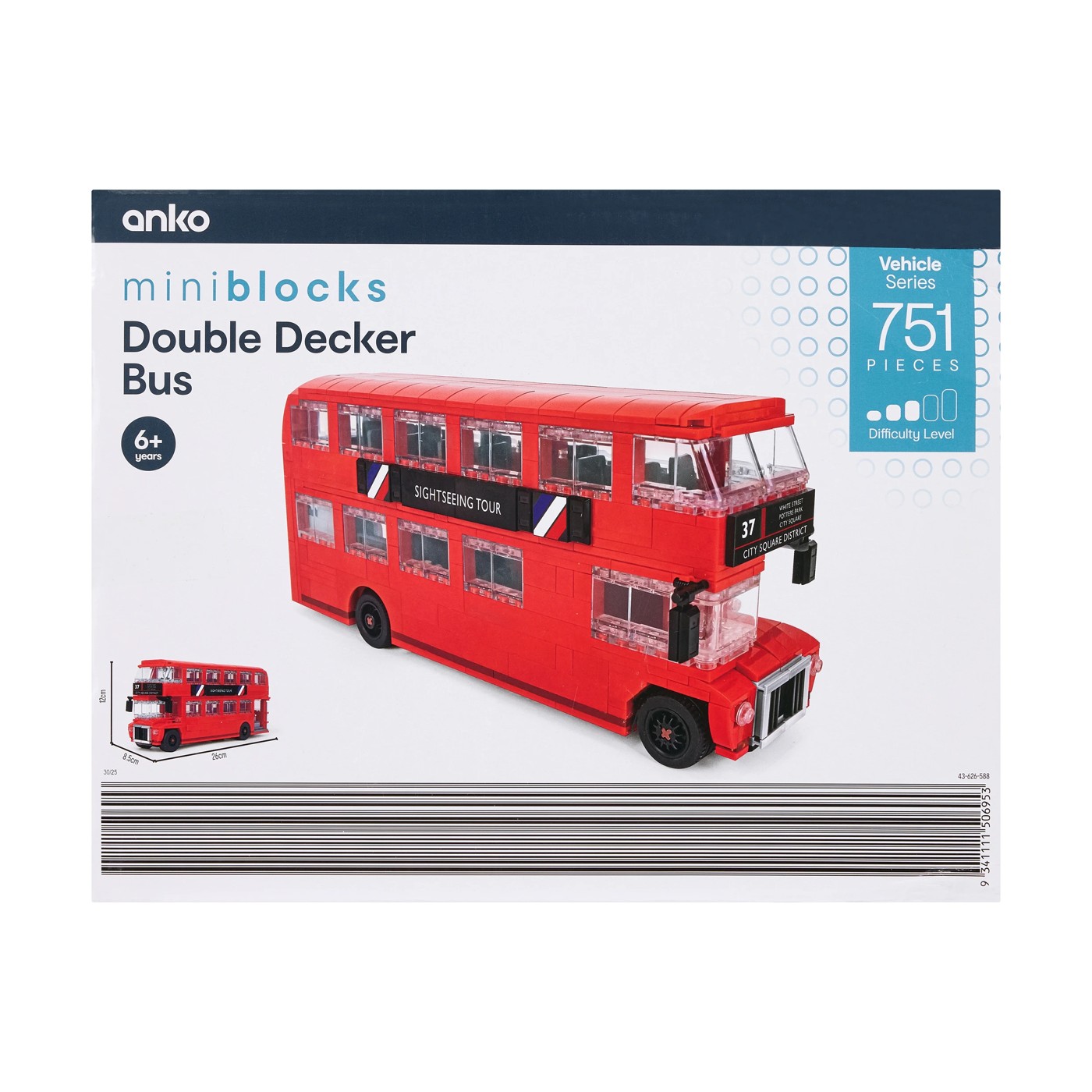 751 Piece Mini Blocks Vehicle Series: Double Decker Bus 2 of 2