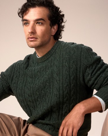 Lambswool Cable Knit Jumper