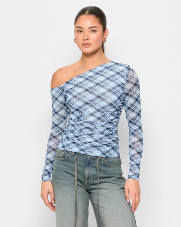Off Shoulder Mesh Top - Lily Loves
