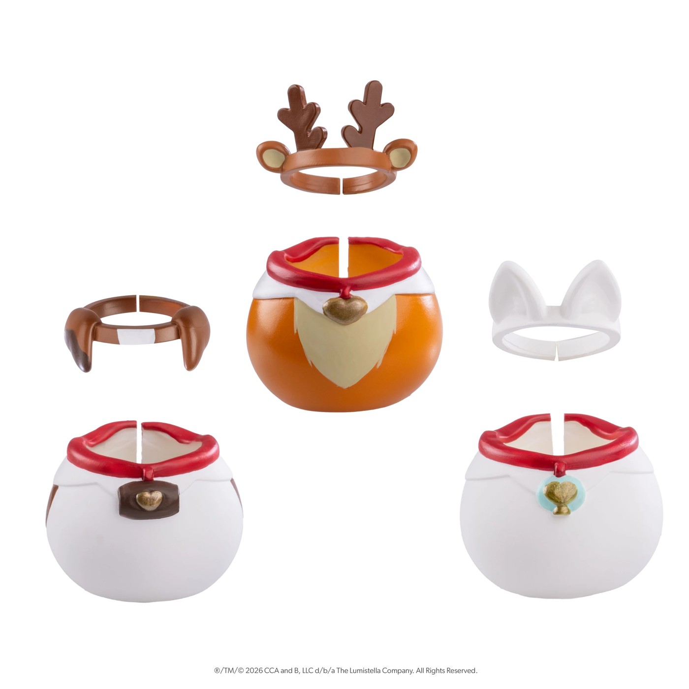 7 Piece Santaverse The Elf on the Shelf: Frost Pips Jolly Little Wardrobe Elf Baby Pets Set 3 of 3