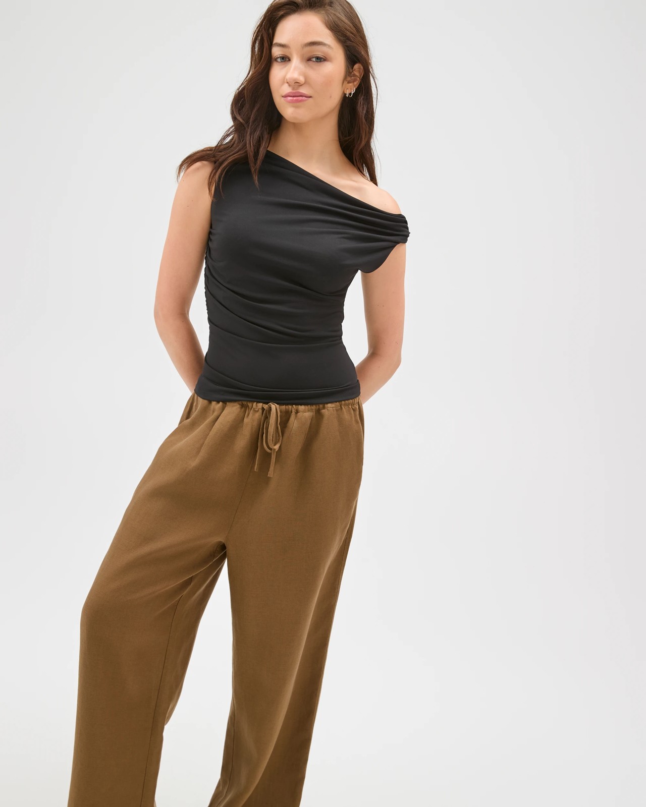 Lily Loves Wide Leg Pants - Deep Moss 3 of 5