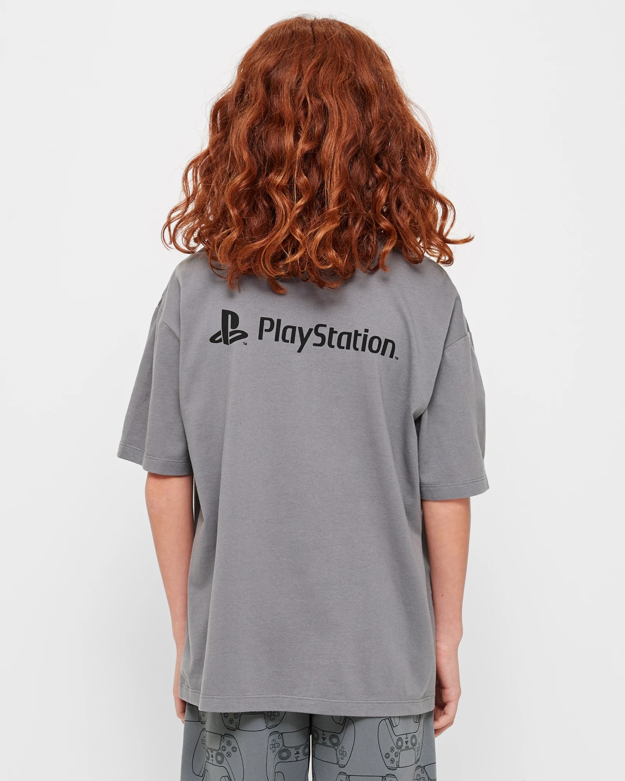 grey playstation shirt