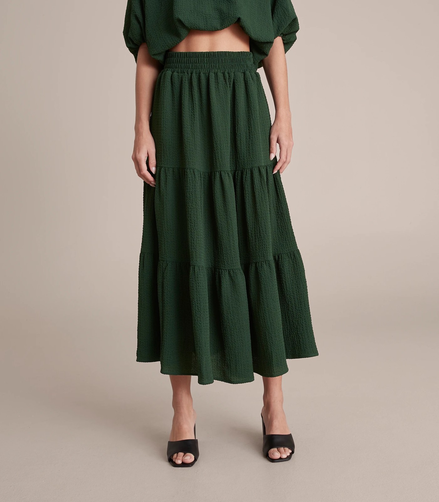 Green pleated hotsell skirt target