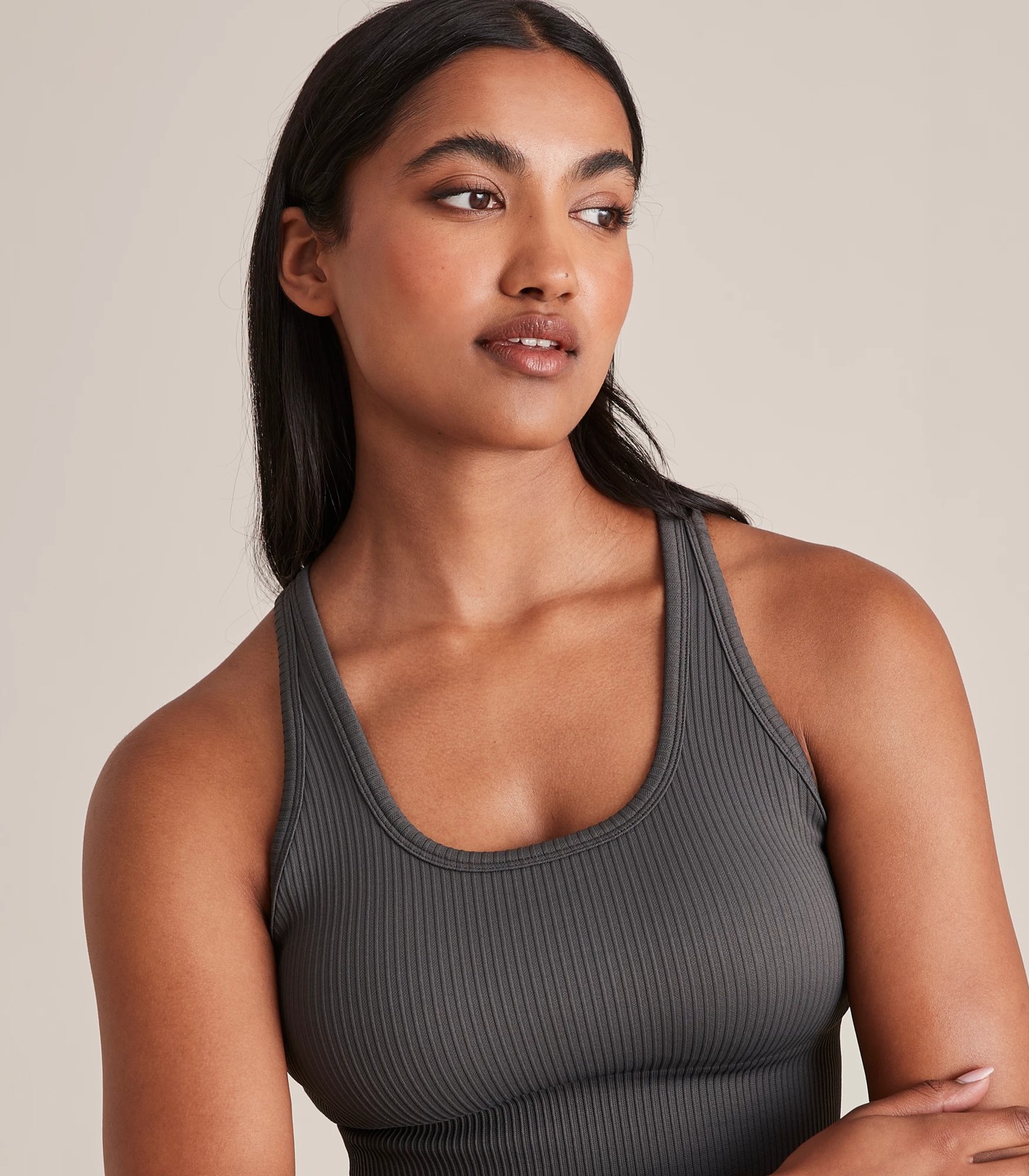 Active Seamfree Ribbed Longline Crop Top