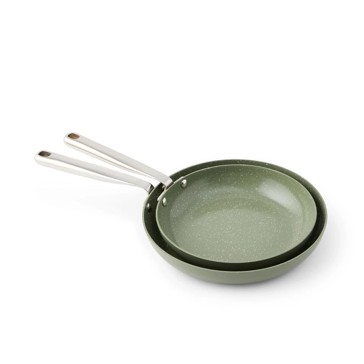 Anko 2 Pack Ceramic Coated Fry Pans - Green