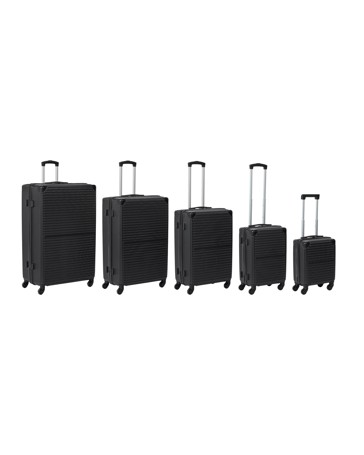 Anko 5 Piece Hard Case Set - Black