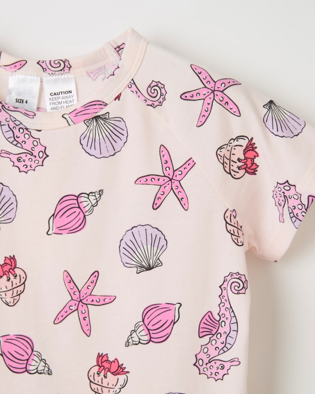Bonds Younger Girls Sleep Set - Pink Seaside Horses 2 of 4