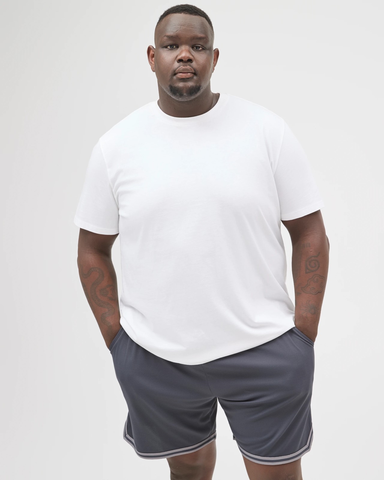 Plus Size Active Basketball Shorts  - Gunmetal 2 of 5