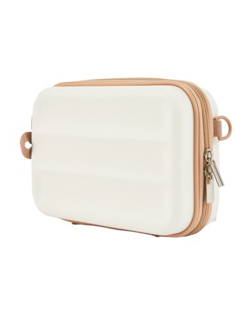 Anko Mini Hard Case with Strap - Cream Beige
