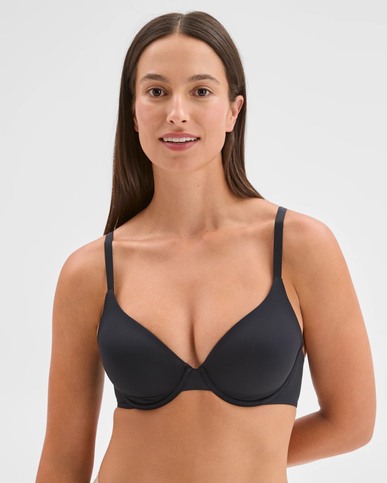 2 Pack Perfect Underwire T-Shirt Bra - Black/Latte 2 of 4