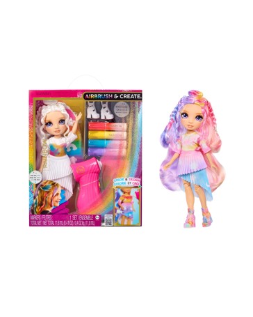Rainbow High Airbrush & Ceate Fashion Doll  - Purple Eyes