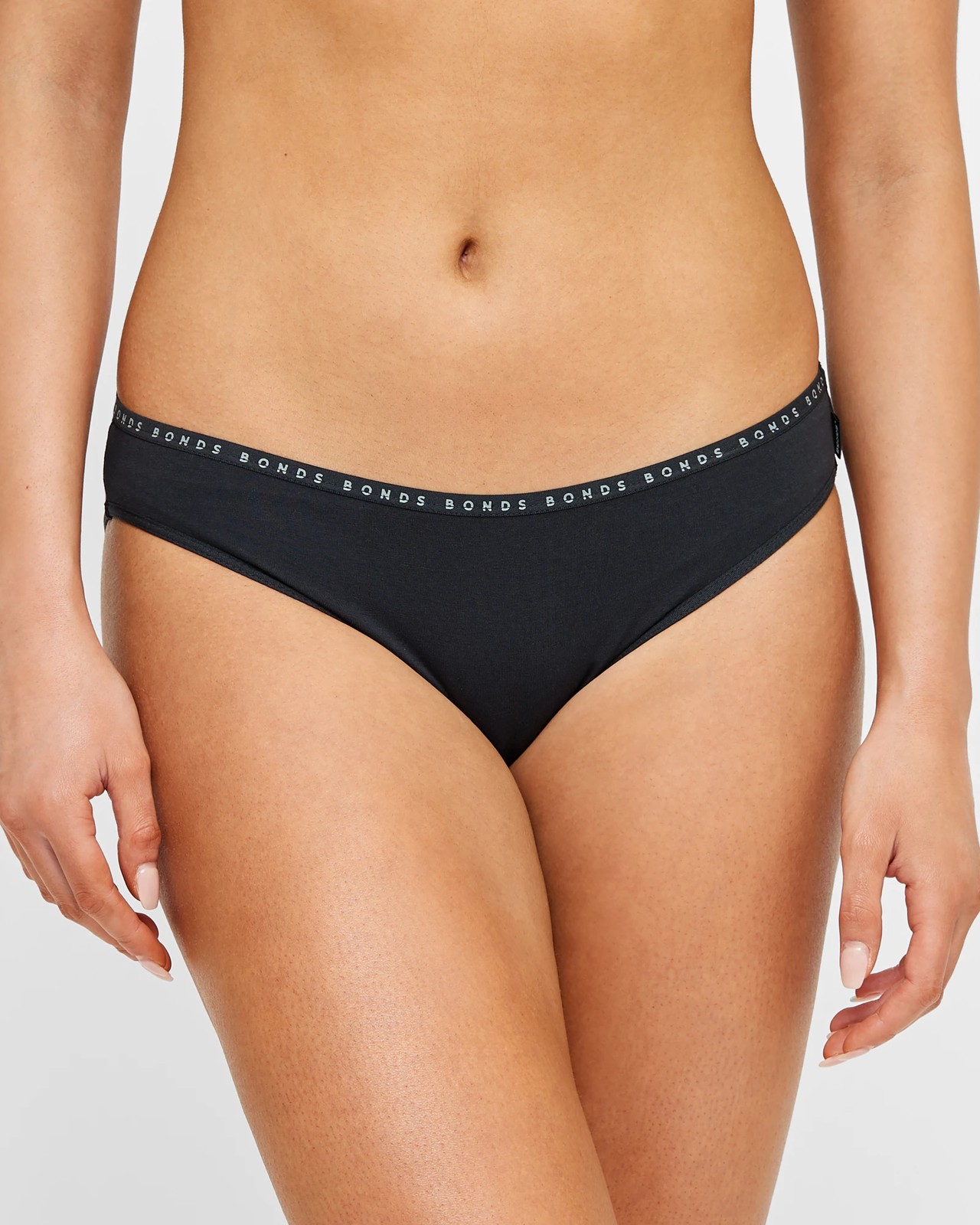 Bonds Girls Everyday Bikini Briefs 2 Pack - Black & Nude - Size 6