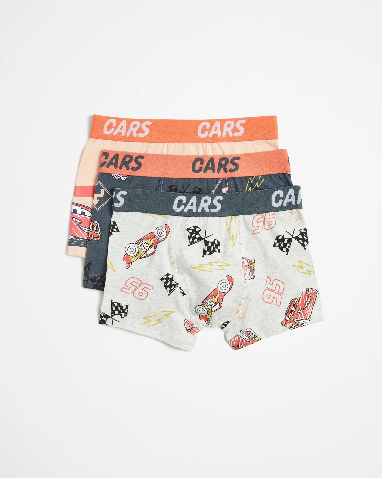 Disney Cars Boys Trunks 3 Pack