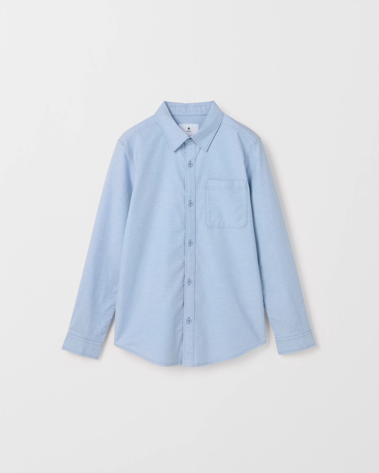 Long Sleeve Oxford Shirt - Light Blue 5 of 6