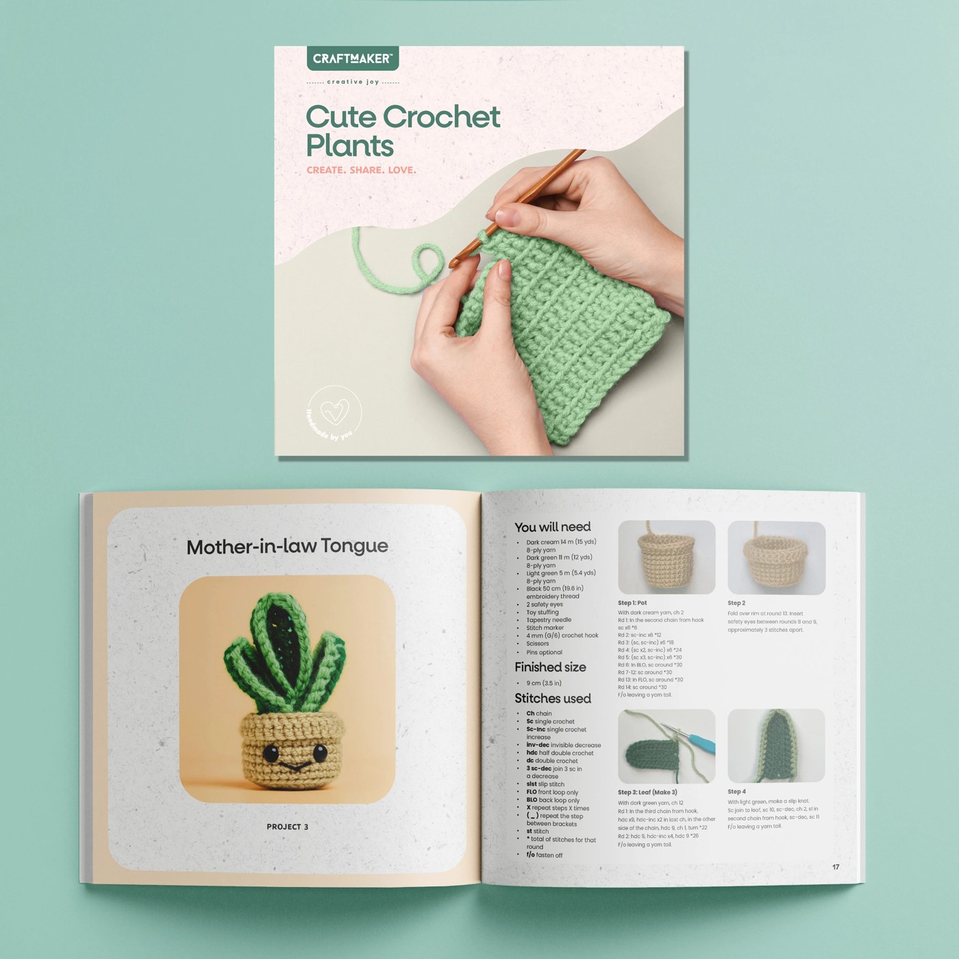Craft Maker Cute Crochet Plants Kit 4 of 6