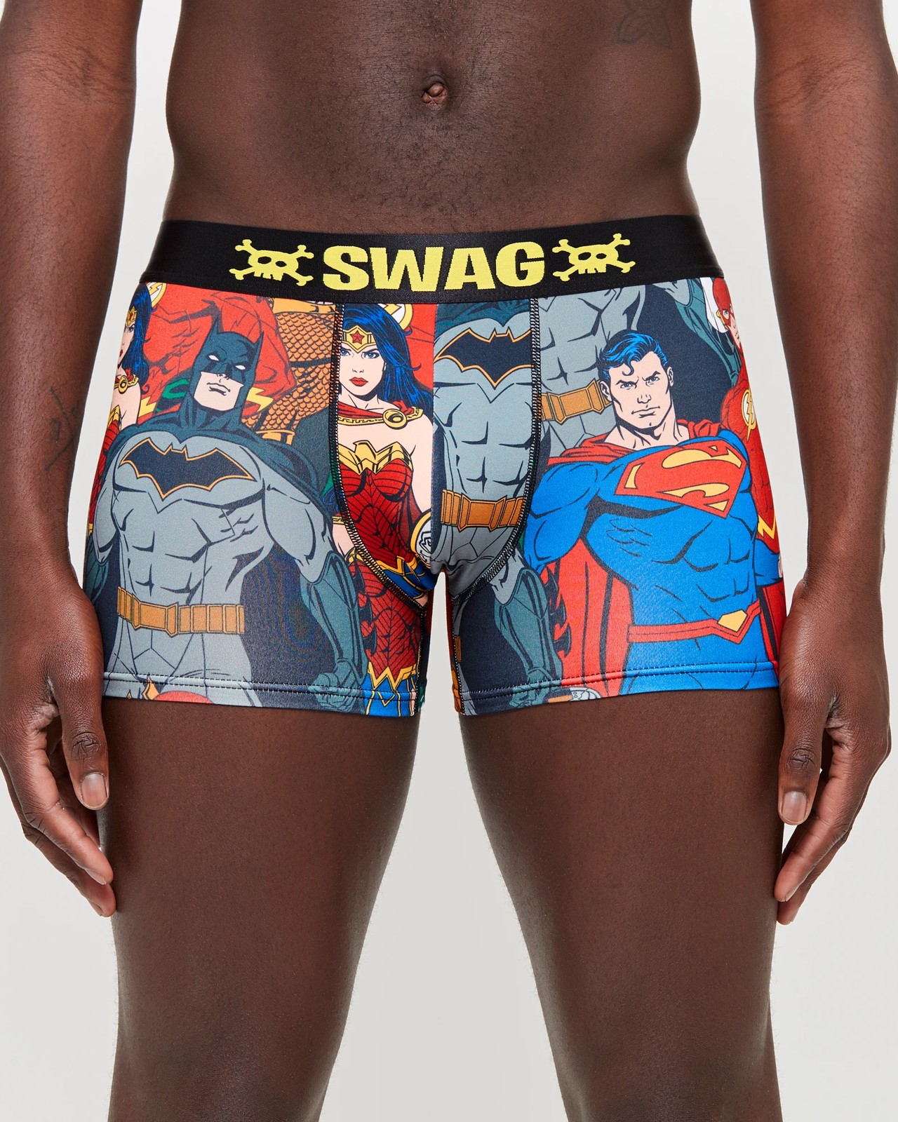 DC Justice League 3-Pair Pack of Swag Boxer Briefs-Small (28-30