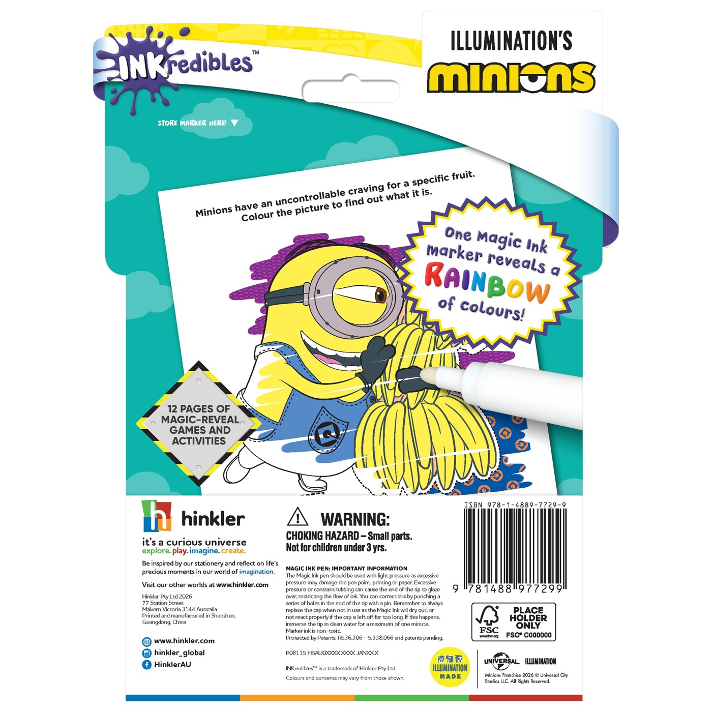 Illumination's Inkredibles Minions Magic Ink Pictures! - Book 2 of 5