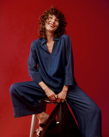 Long Sleeve Popover Top