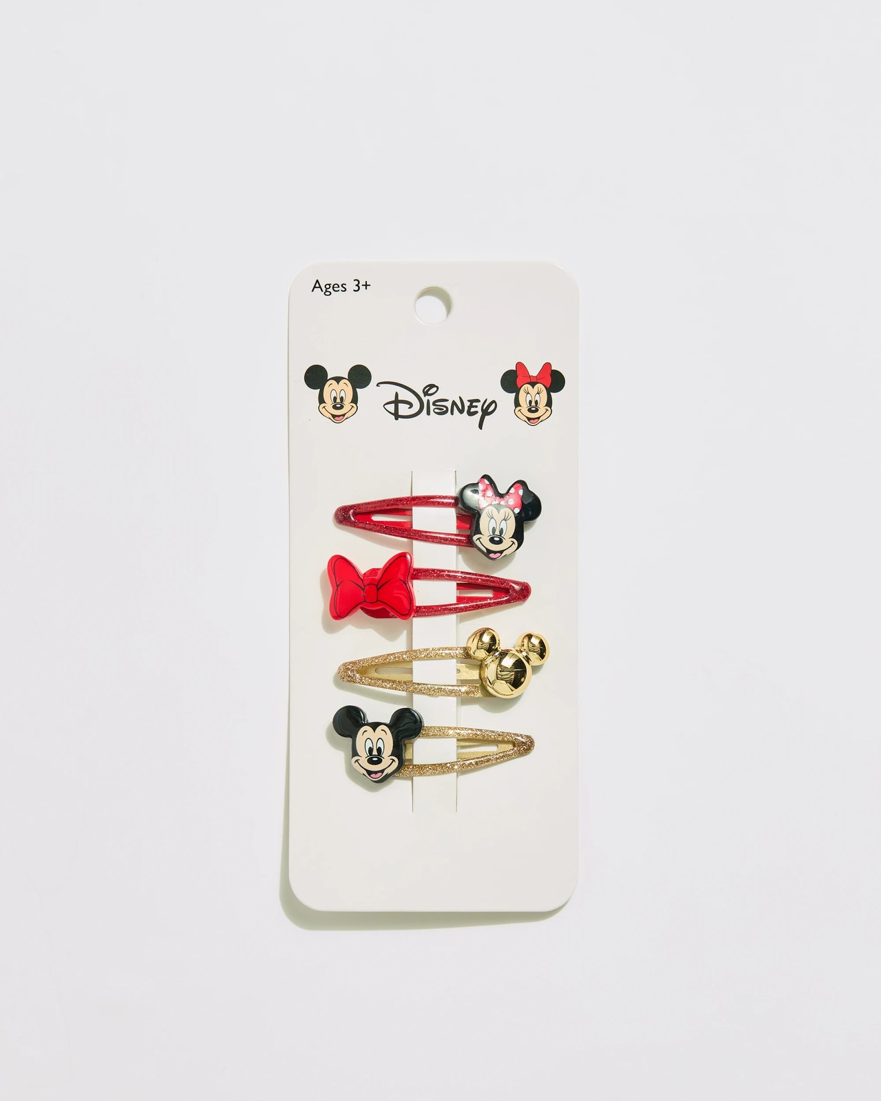 Licensed Disney Minnie & Mickey Mouse 4 Pack Snap Clips 3 of 3