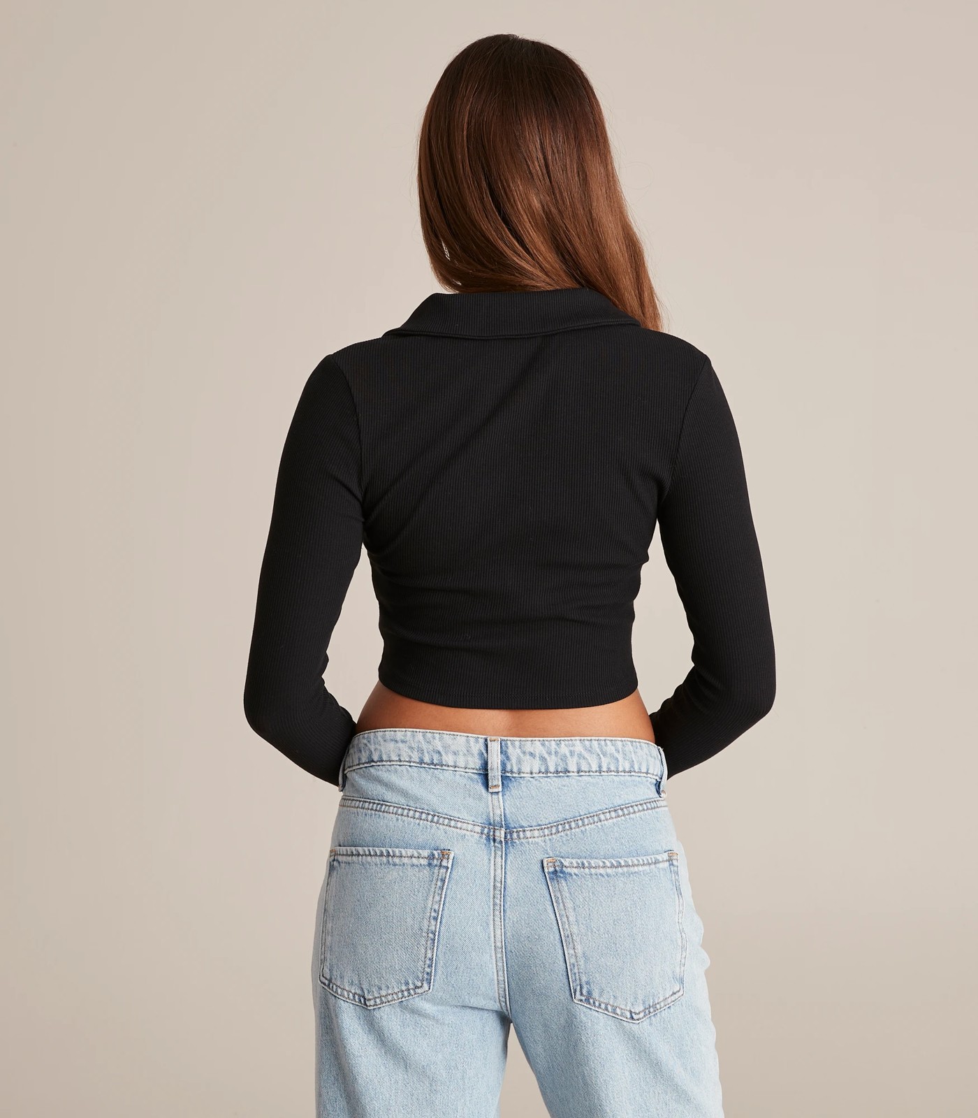 Lily Loves Rib Crop Polo Top 5 of 5