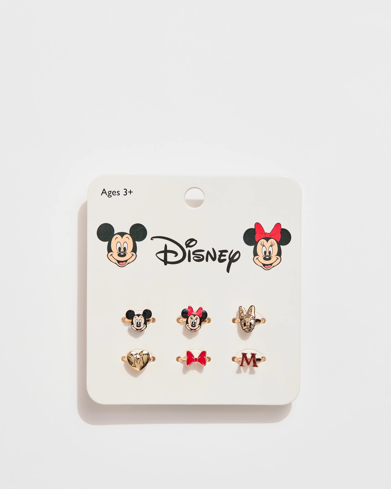 Licensed Disney Minnie Mouse 6 Pack Rings Set 3 of 3