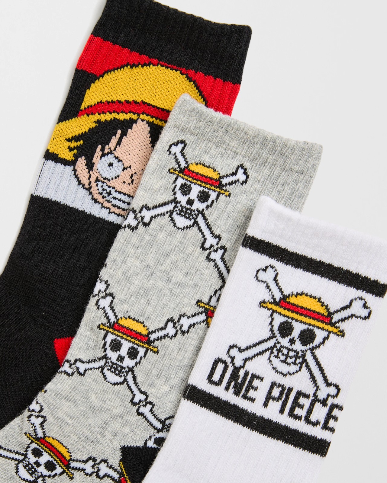 One Piece 3 Pack Older Boys Quarter Crew Socks 2 of 3