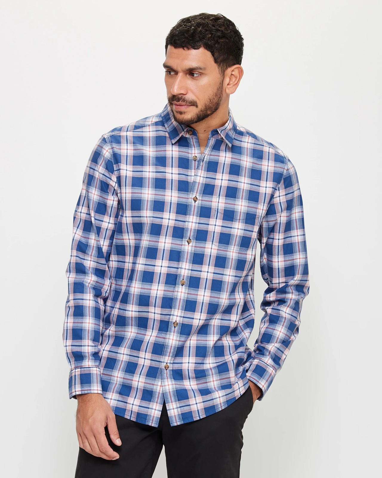 Long sleeve checkered on sale shirt