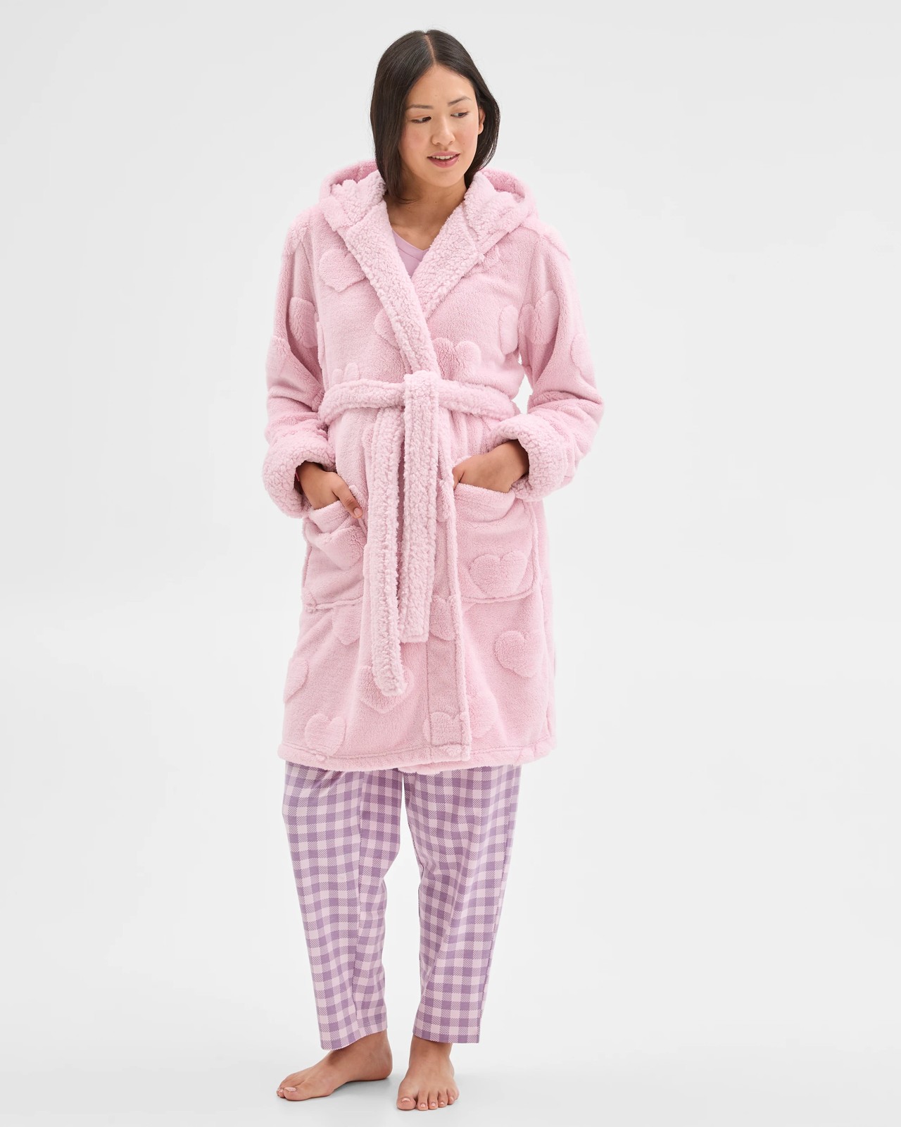 Sherpa Hooded Sleep Robe 2 of 5