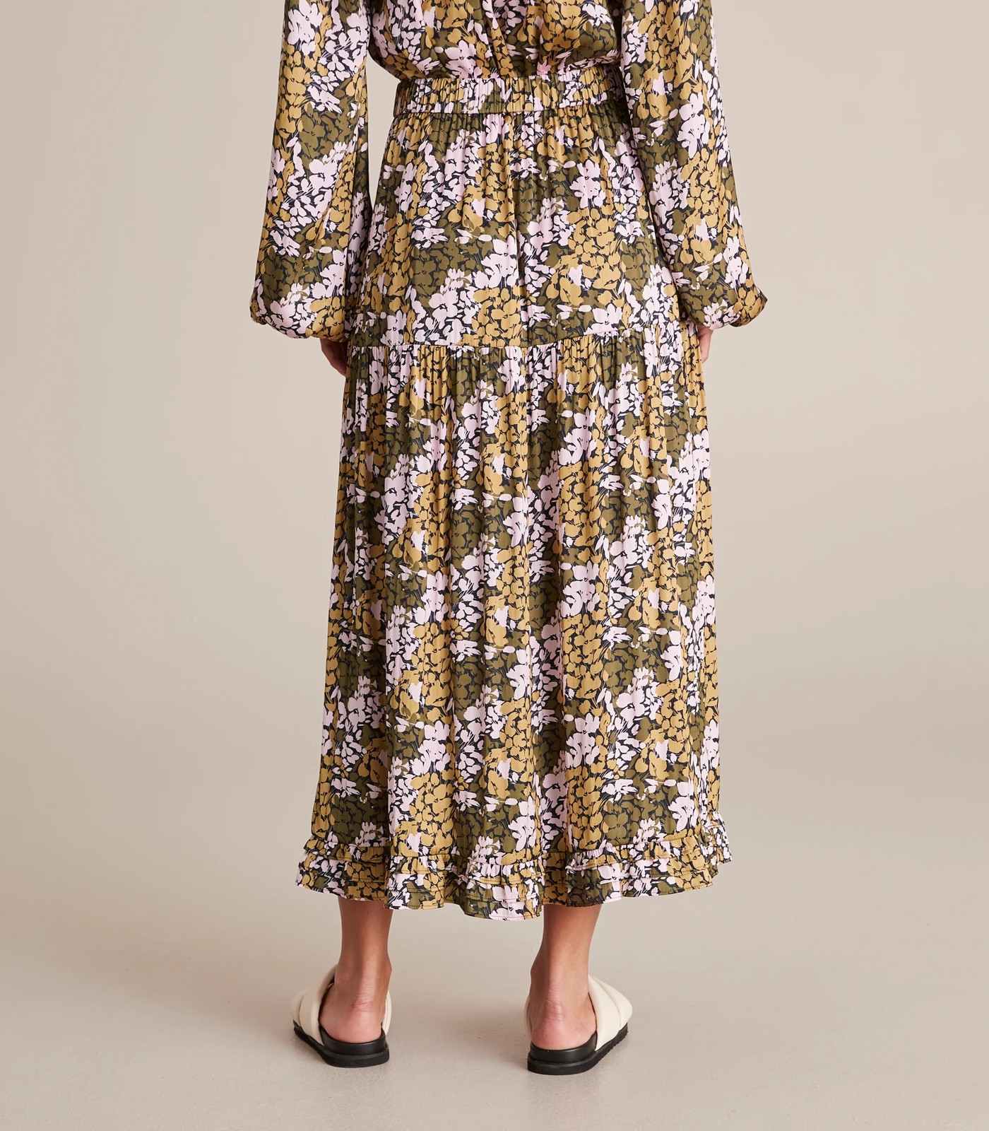 Preview Multi Ruffle Midi Skirt 6 of 6