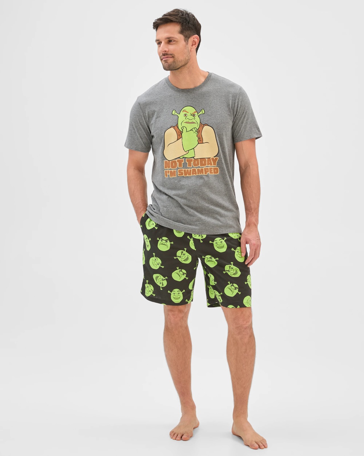 Shrek Top and Shorts Pyjama Set 2 of 6
