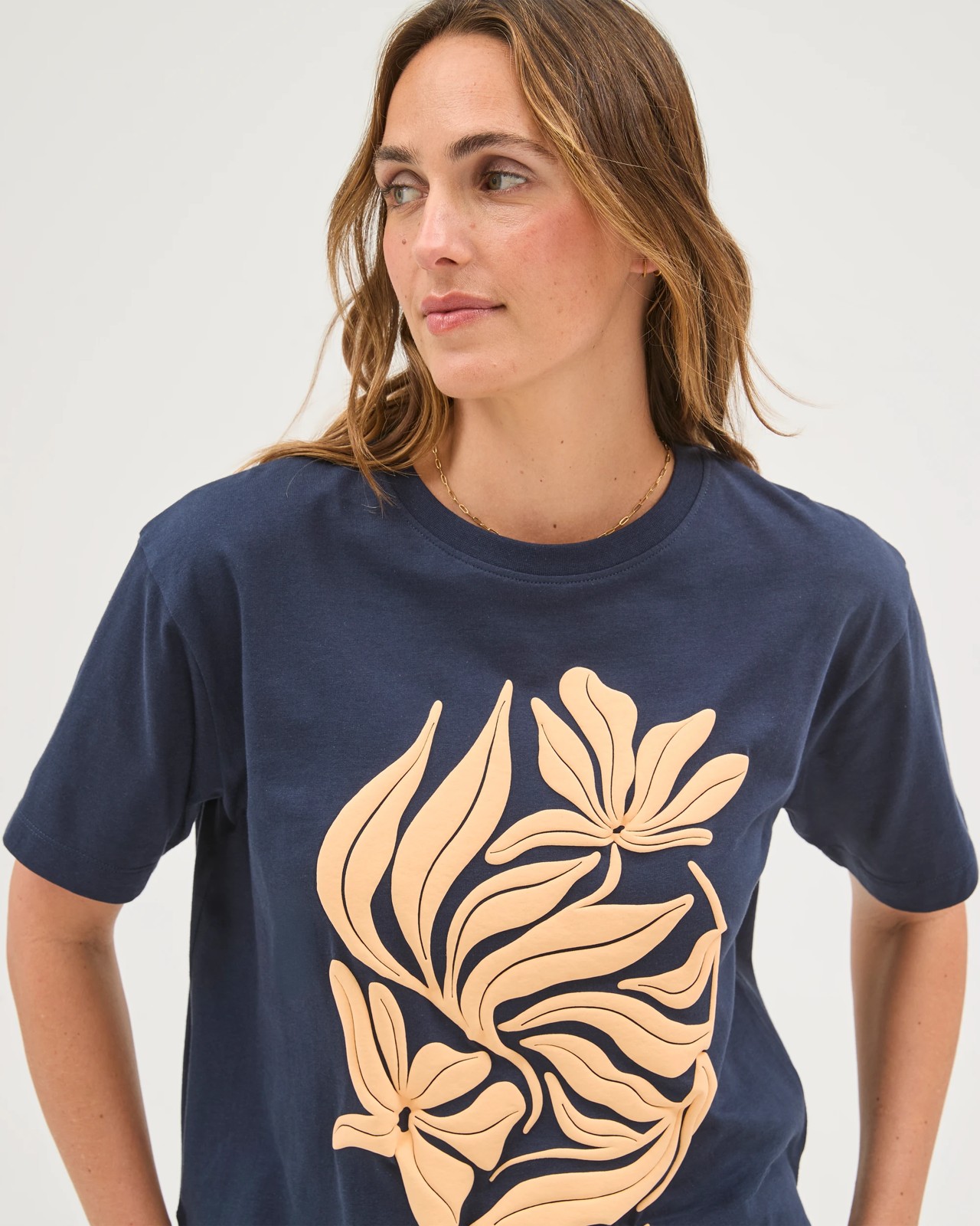 Australian Cotton Boxy Print T-Shirt - Jardin 3 of 6