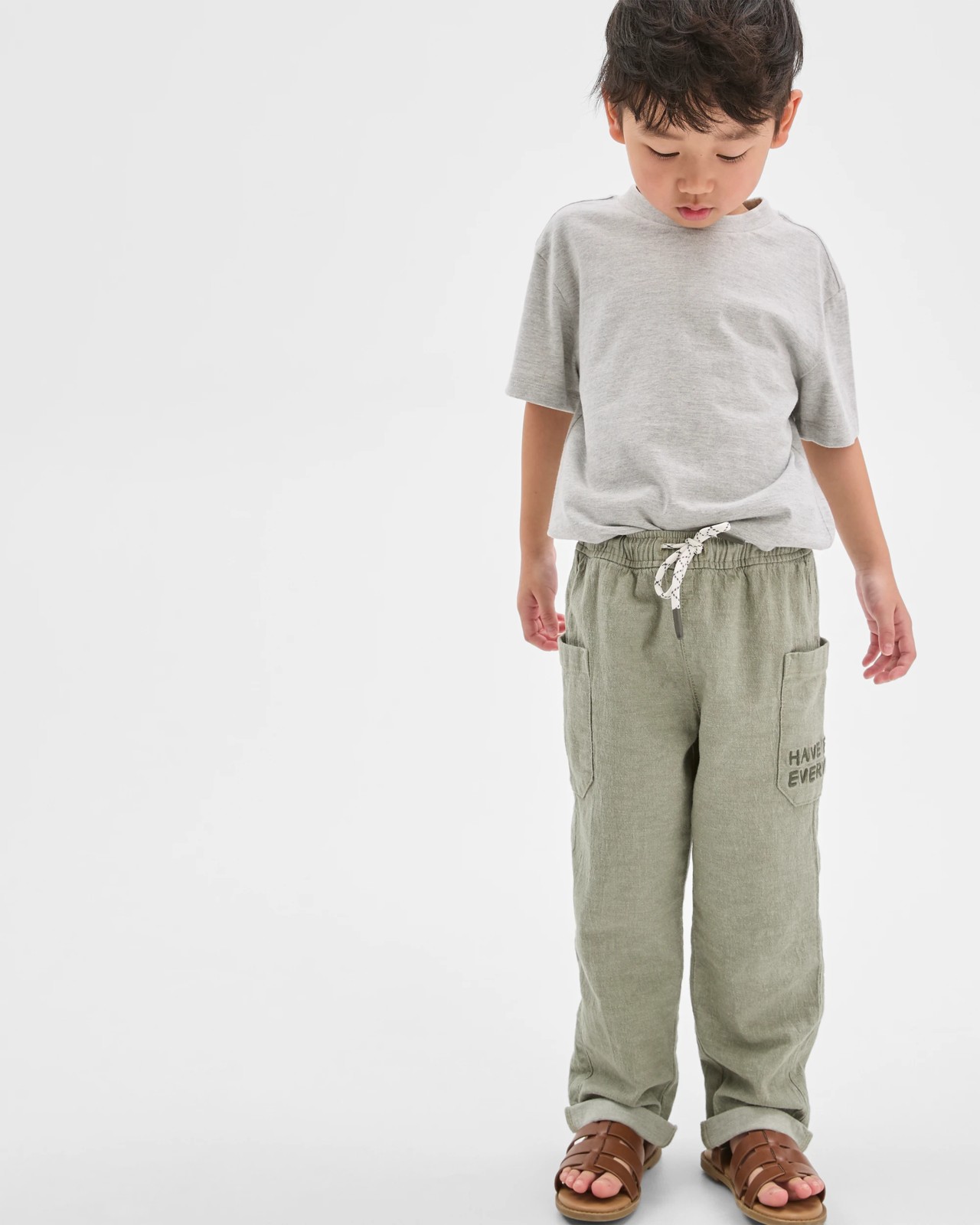 Pull On Lightweight Pants - Khaki 3 of 6