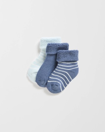 Baby Terry Turn Top Socks 3 Pack