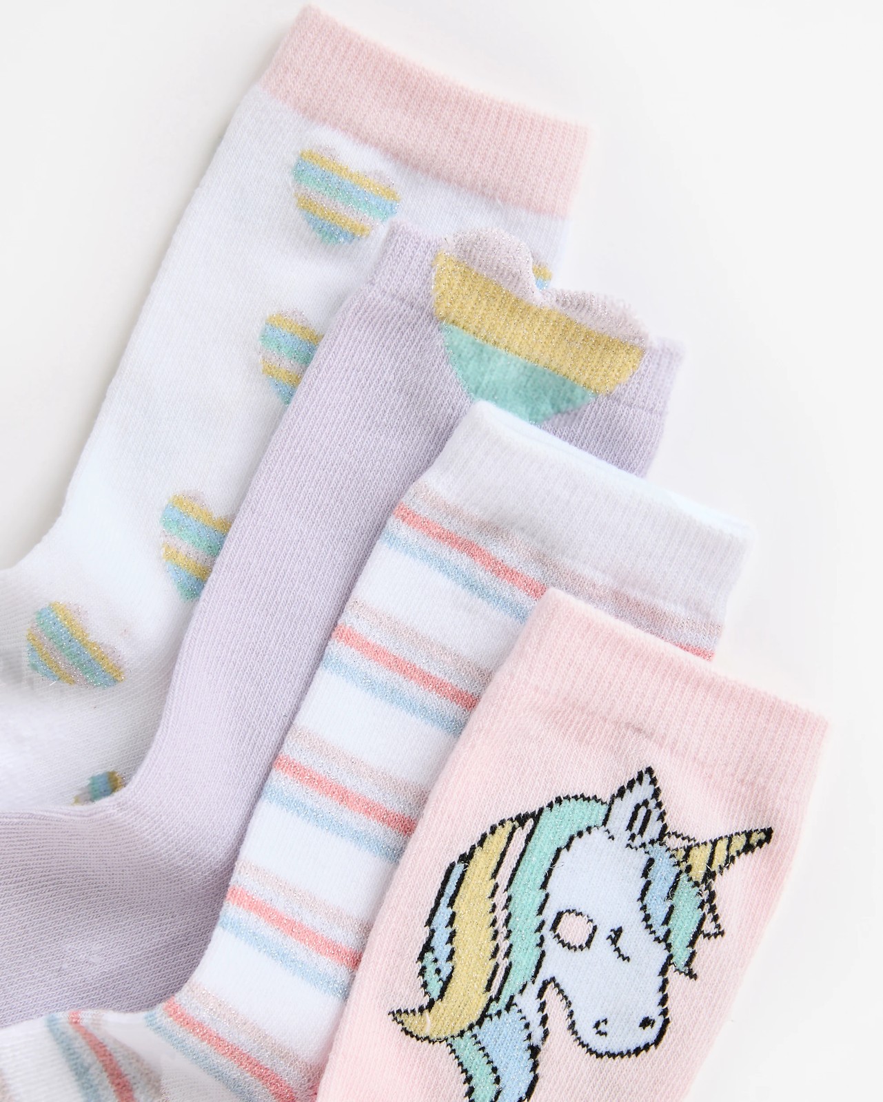 Maxx 4 Pack Girls Casual Crew Socks 2 of 3