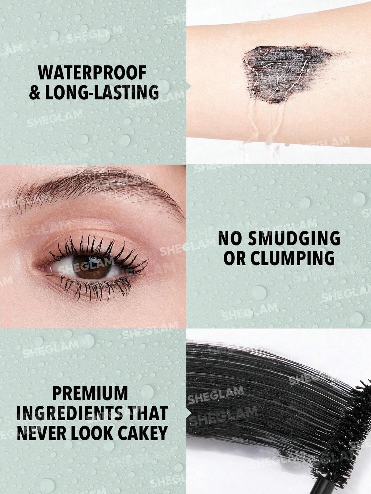 SHEGLAM All-In-One Volume & Length Mascara - Waterproof Black 6 of 6