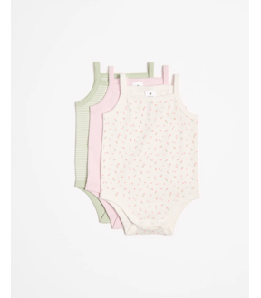 Baby Organic Cotton Print Bodysuit 3 Pack