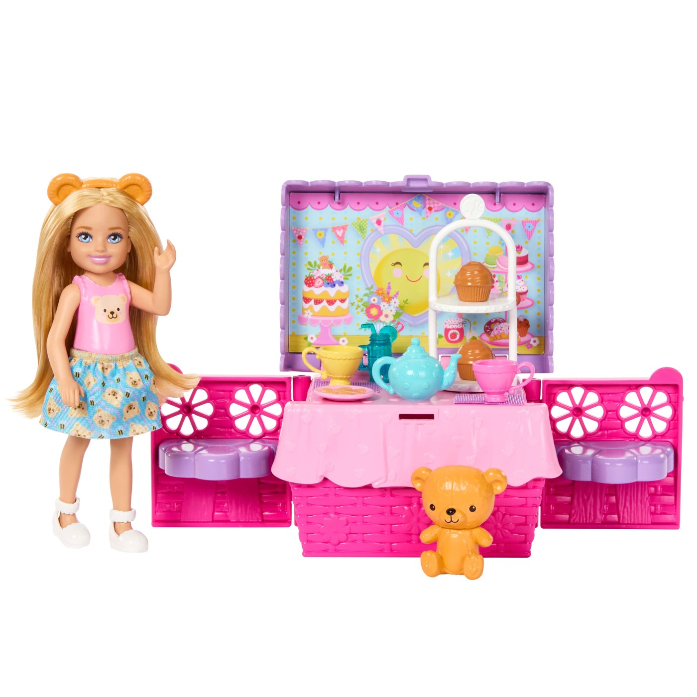 Barbie Family & Friends Club Chelsea Tea Party Picnic Playset 5 of 6