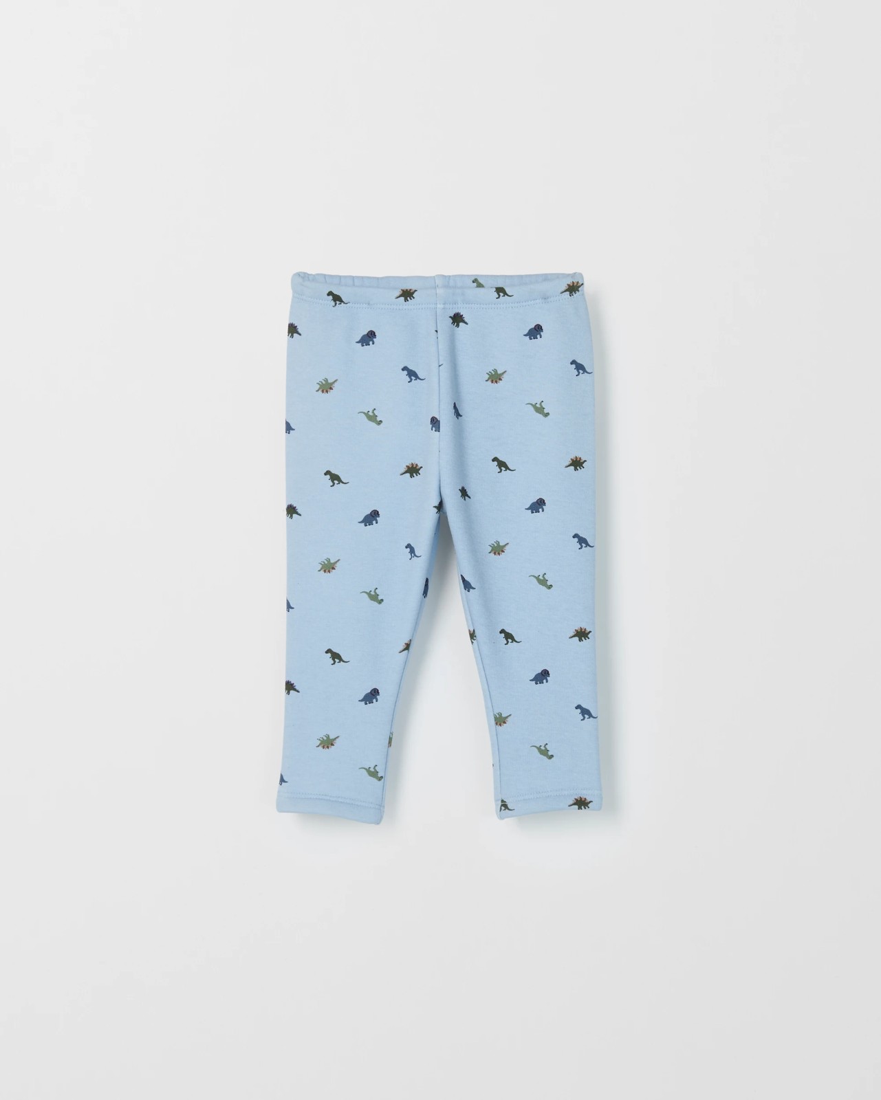 Baby 2 Pack Fleece Lined Leggings - Dino Blue 2 of 4