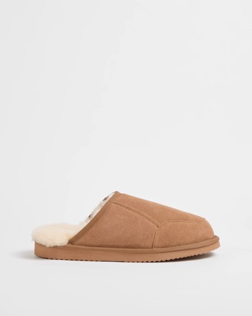 Australian Design Sheepskin and Leather Slipper Scuff