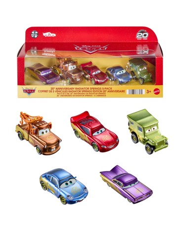 Disney And Pixar Cars Race To Celebrate 20th Anniversary Radiator Springs 5-pack