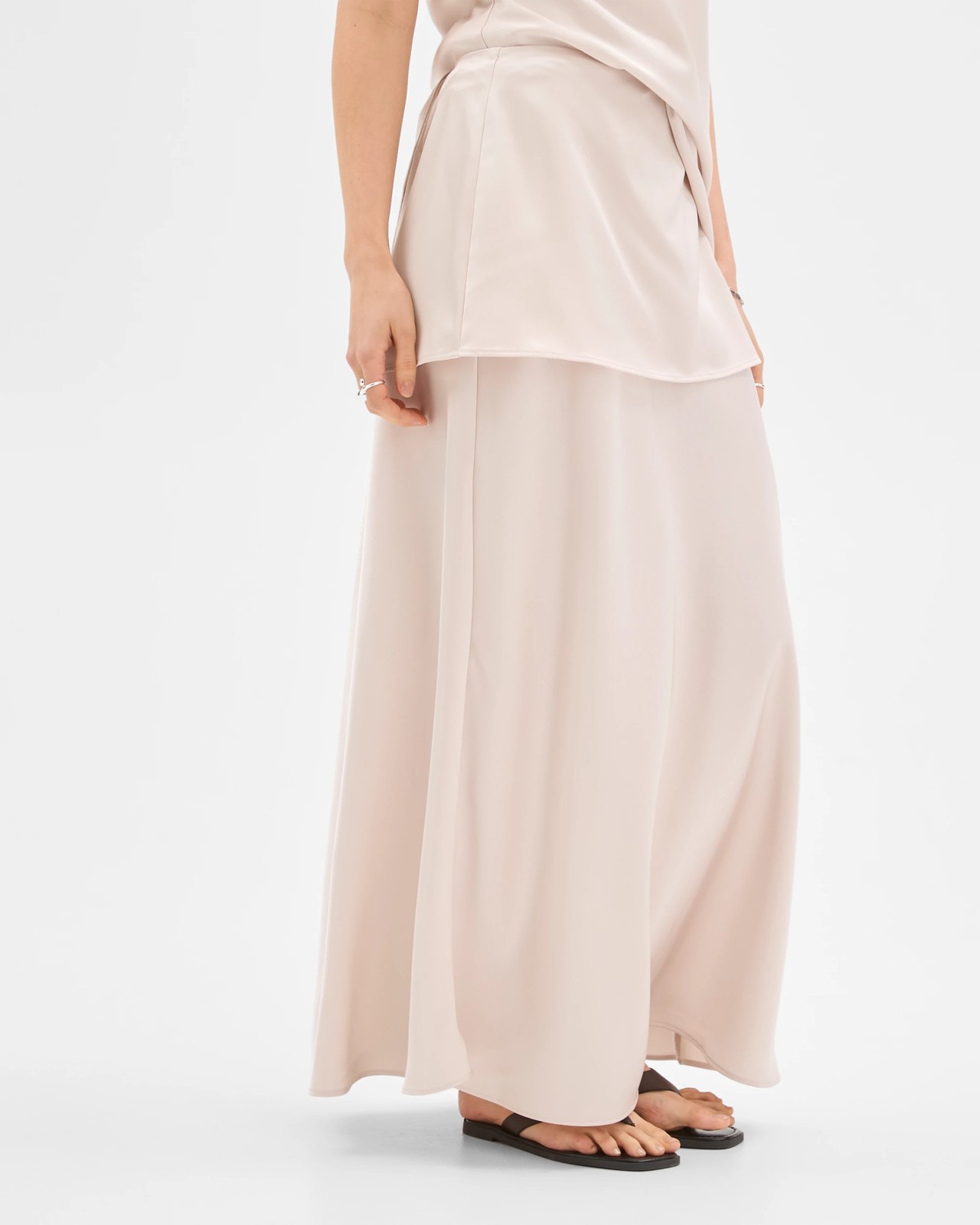 Lily Loves Satin Layered Maxi Skirt 5 of 5